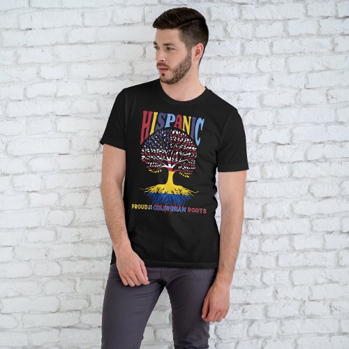 Hispanic Heritage Month Proud Colombian roots  T_Shirt