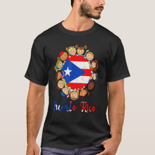 Hispanic Heritage Month Puerto Rico Kids Boys Girl T-Shirt