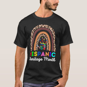 Hispanic Heritage Month Rainbow Hand Flags Proud T-Shirt