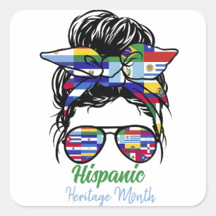 Hispanic Heritage Month Square Sticker