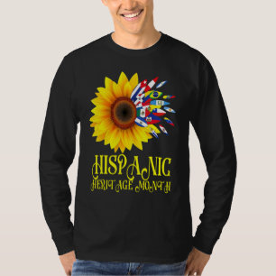 Hispanic Heritage Month Sunflower Hispanic Latino T-Shirt