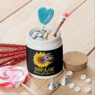 Hispanic Heritage Month Sunflower Latino Americans Candy Jar