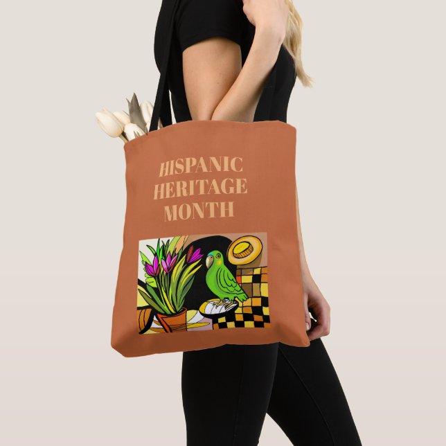HISPANIC HERITAGE MONTH TOTE BAG (Close Up)