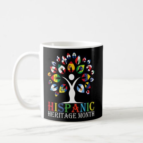Hispanic Heritage Month Tree Roots Latina All Coun Coffee Mug