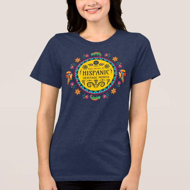 Hispanic Heritage Month Tri-Blend Shirt (Front)