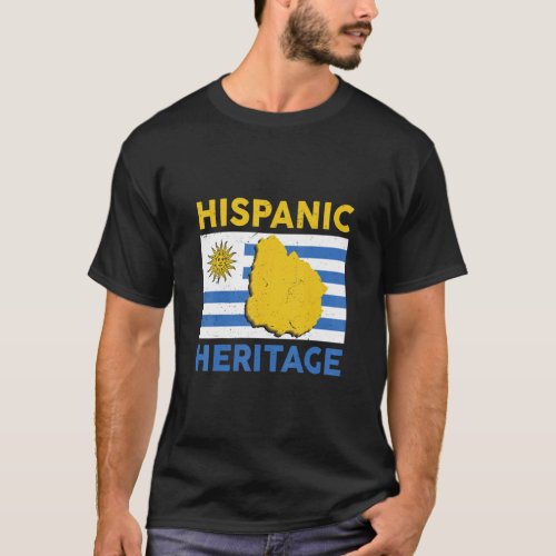 Hispanic Heritage Month Uruguayan Flag Uruguay  T_Shirt