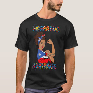Hispanic Heritage Month  Women Puerto Rico T-Shirt
