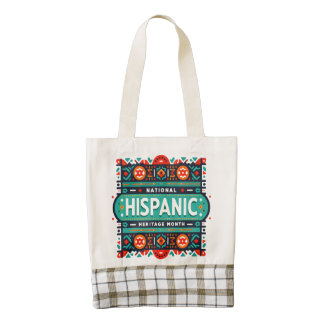 Hispanic Heritage Month Zazzle HEART Tote Bag