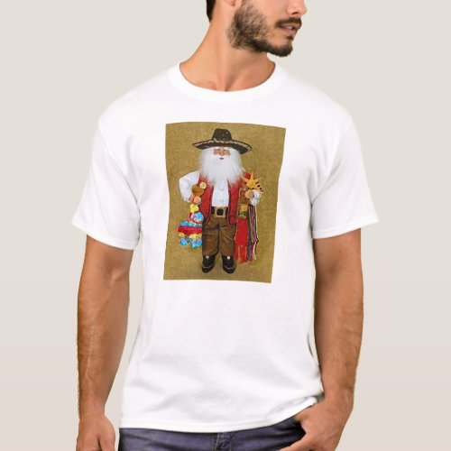 Hispanic Mexican Southwestern Texan Santa Claus T_Shirt