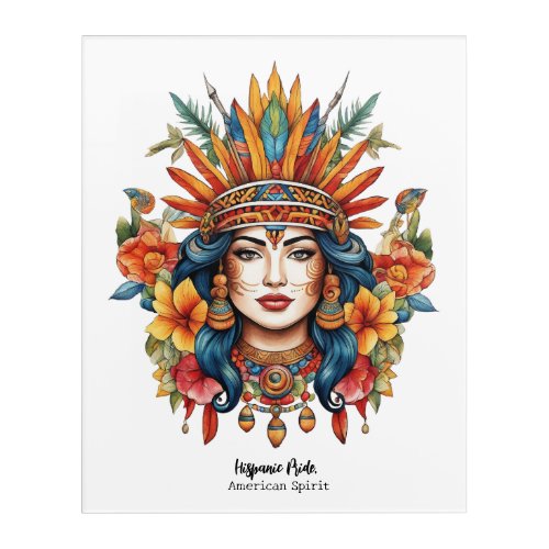 Hispanic Pride American Spirit Acrylic Print