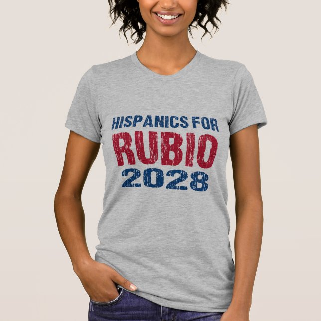 Hispanics for Rubio 2028 T-Shirt (Front)