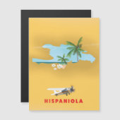 Hispaniola Map illustrated print. (Front/Back)