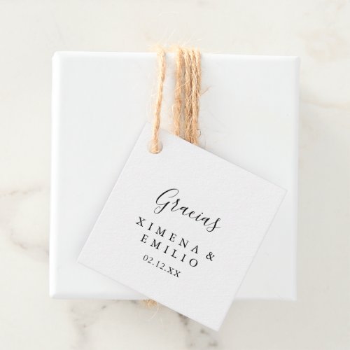 Hispaniola Wedding Acknowledgment Labels