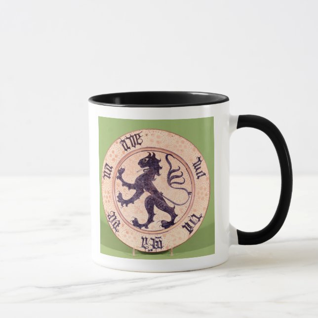 Hispano-Moresque dish, tin-glazed Mug (Right)
