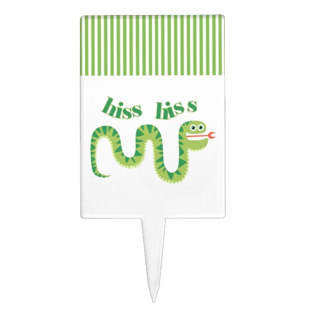 Hiss Hiss Snake Cake Topper (Front)