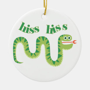 Hiss Hiss Snake Ceramic Ornament