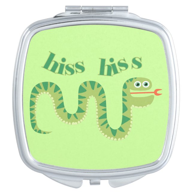 Hiss Hiss Snake Compact Mirror (Front)