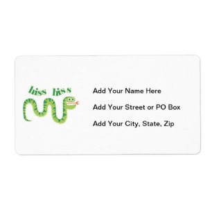 Hiss Hiss Snake Label