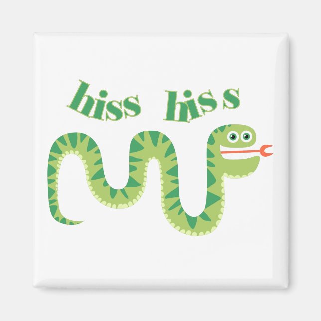 Hiss Hiss Snake Magnet (Front)