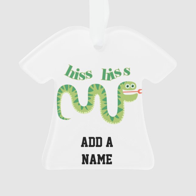Hiss Hiss Snake Ornament (Front)