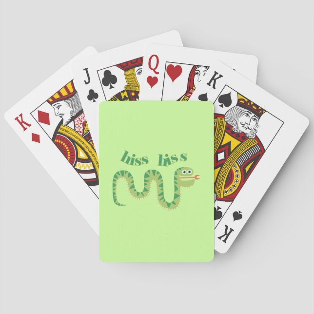 Hiss Hiss Snake Poker Cards (Back)