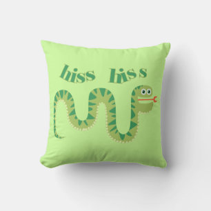 Hiss Hiss Snake Throw Pillow
