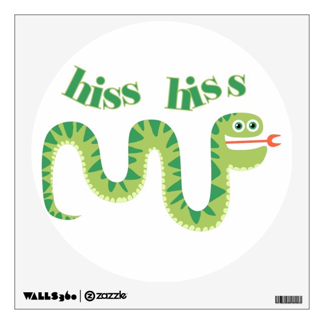 Hiss Hiss Snake Wall Sticker (Front)