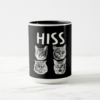 HISS (KISS) cat retro Mug