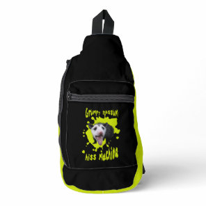 Hiss Machine Funny Grumpy Opossum Feral Humor Sling Bag