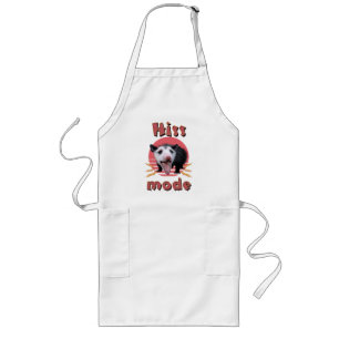 Hiss Mode Funny Opossum Chaotic Animal Long Apron