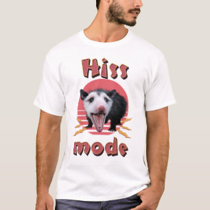 Hiss Mode Funny Opossum Chaotic Animal T-Shirt