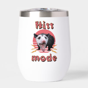 Hiss Mode Funny Opossum Chaotic Animal Thermal Wine Tumbler