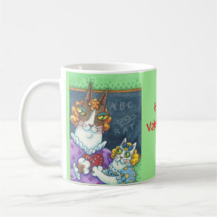 Hiss N' Fitz Teacher's Pet VALENTINE CAT MUG