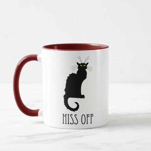 Hiss Off Cat Funny Mug
