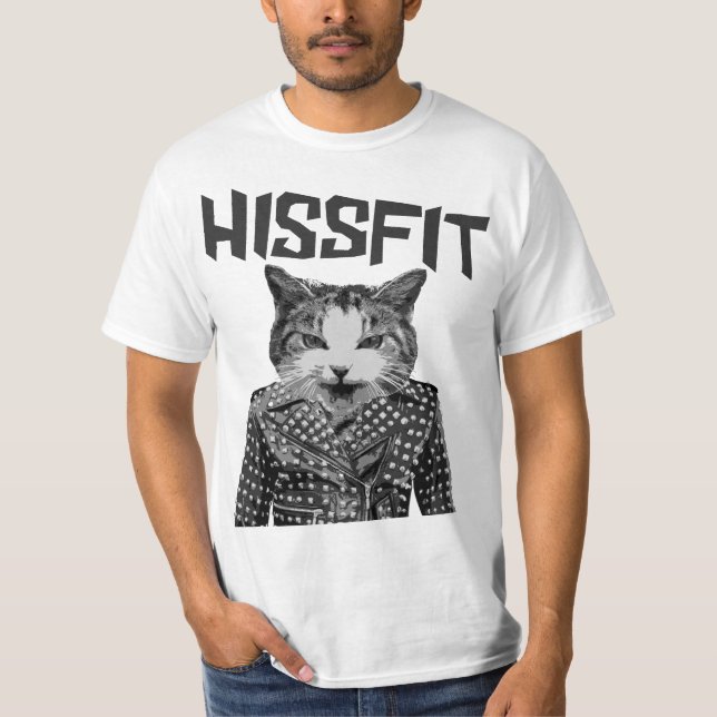 Hissfit Rebel Misfit Kitty Cat T-Shirt (Front)