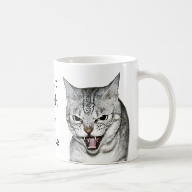 Hissing cat coffee mug (Right)
