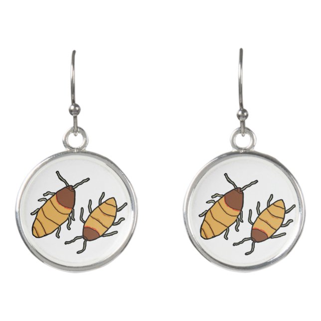 Hissing Cockroach Earrings (Front)