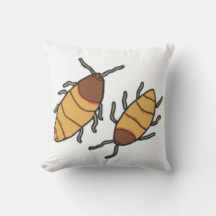 Hissing Cockroach Throw Pillow
