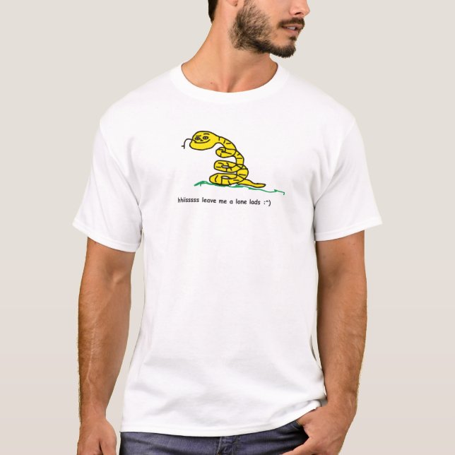 hisss leave me alone Gadsden flag parody meme Snek T-Shirt (Front)