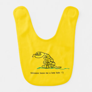 Hisssss Leave Me Alone Lads Gadsden Parody Baby Bib