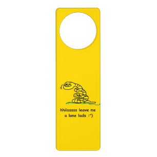 Hisssss Leave Me Alone Lads Gadsden Parody Door Hanger