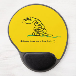 Hisssss Leave Me Alone Lads Gadsden Parody Gel Mouse Pad