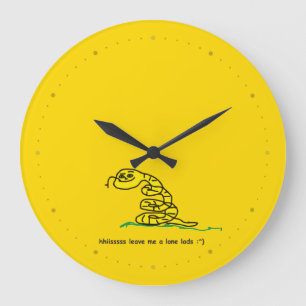 Hisssss Leave Me Alone Lads Gadsden Parody Large Clock