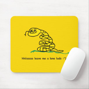 Hisssss Leave Me Alone Lads Gadsden Parody Mouse Pad