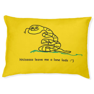 Hisssss Leave Me Alone Lads Gadsden Parody Pet Bed