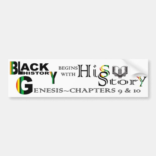 hiSStory Bumper Sticker RTXT