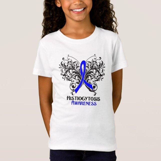 Histiocytosis Awareness Butterfly T-Shirt (Front)