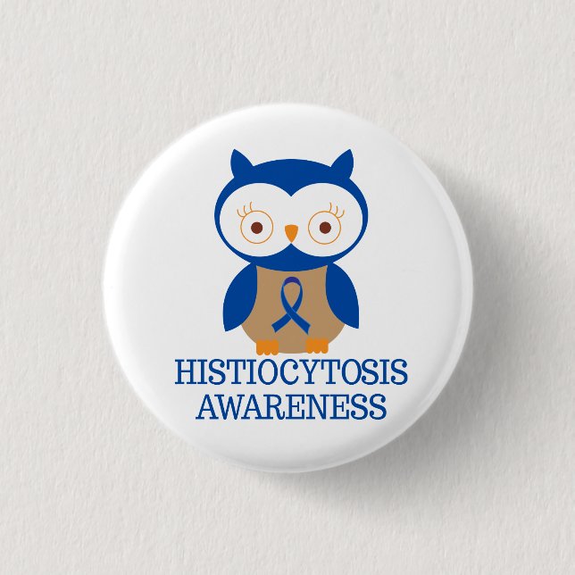 Histiocytosis Awareness Button (Front)