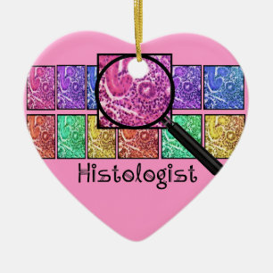 Histologist Gifts Magnified Cells Design Ceramic Ornament