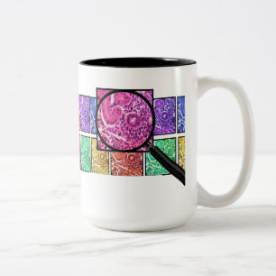 Histologist Gifts Magnified Cells Design Two-Tone Two-Tone Coffee Mug